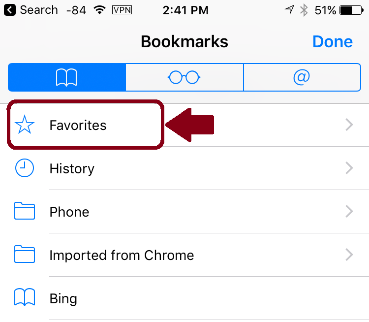 How to sync Windows 10 Edge Bookmarks Favorites with iPhone Being Manan